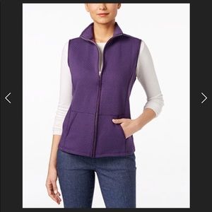 Karen Scott Sport Quilted Vest in  black